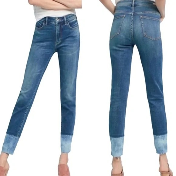 Pilcro and the Letterpress High Rise Skinny Color Block Ankle Jean women’s 27 - Picture 11 of 11